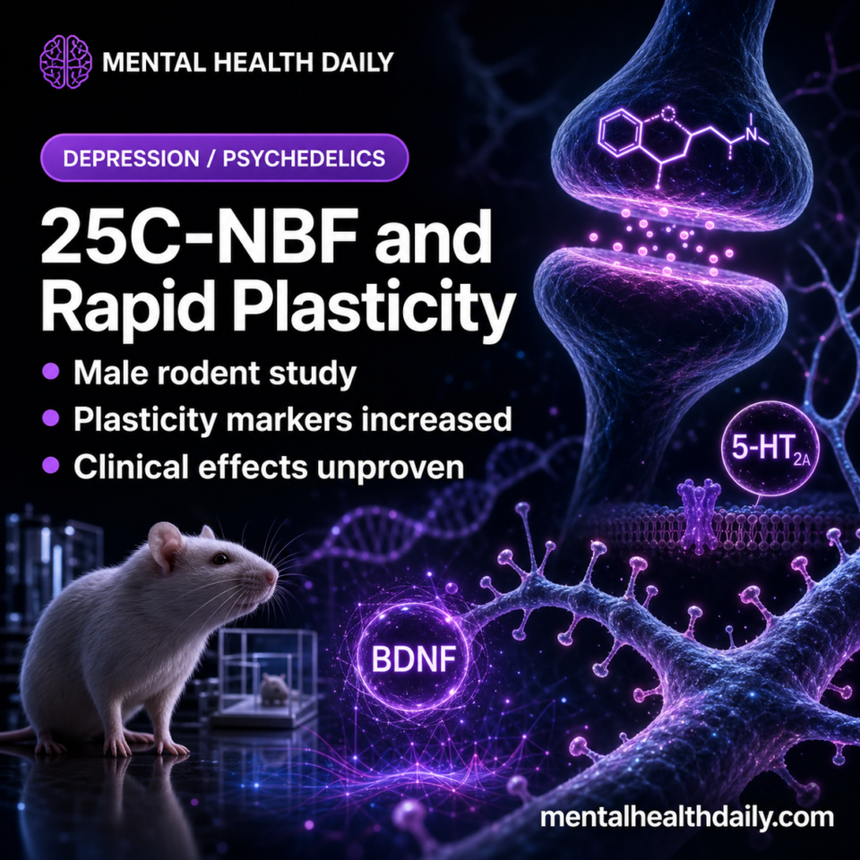 25C-NBF Psychedelic Shows Antidepressant-Like Effects in Male Rodents