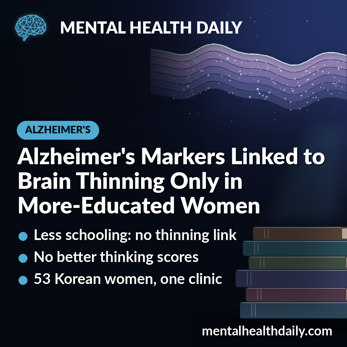 Alzheimer's Blood Markers Linked to Brain Thinning Only in More-Educated Women