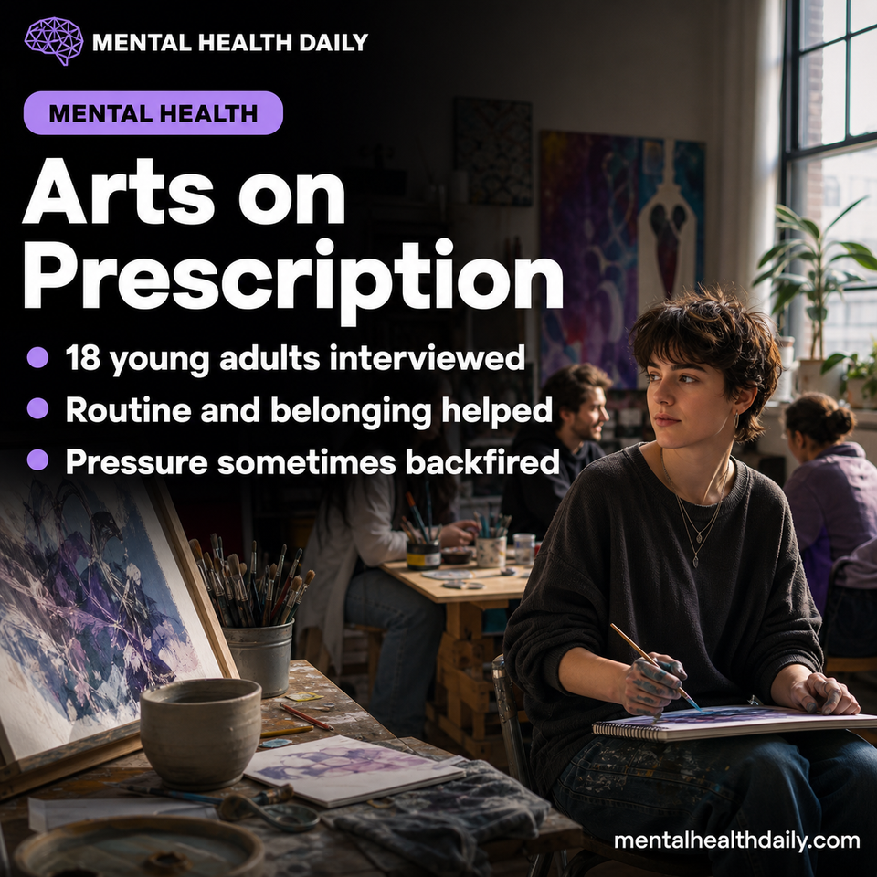 Arts Prescription Helped Young Adults Build Routine but Caused Stress