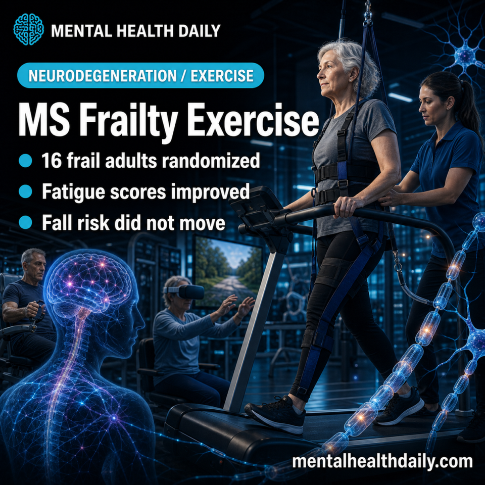 Multiple Sclerosis Frailty Exercise Improved Fatigue in 6 Weeks