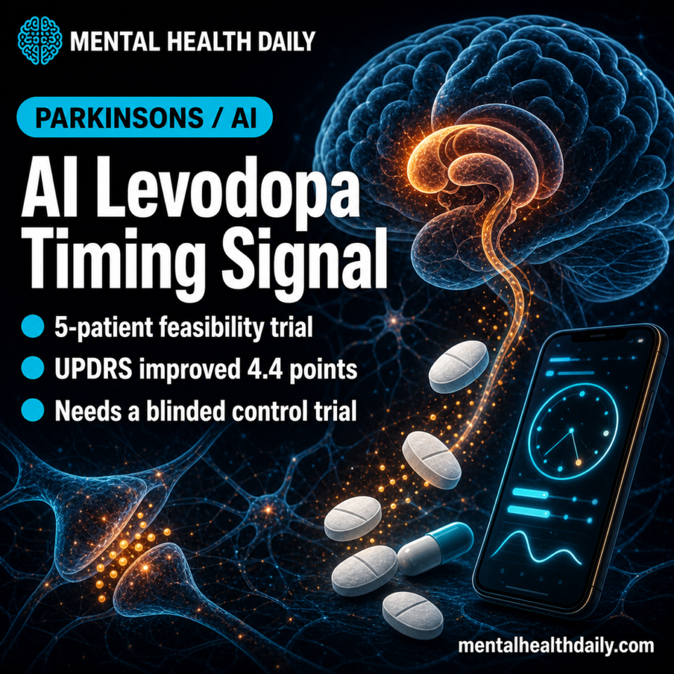 AI Levodopa Timing Improved UPDRS 4.4 Points in 5 Parkinson Patients