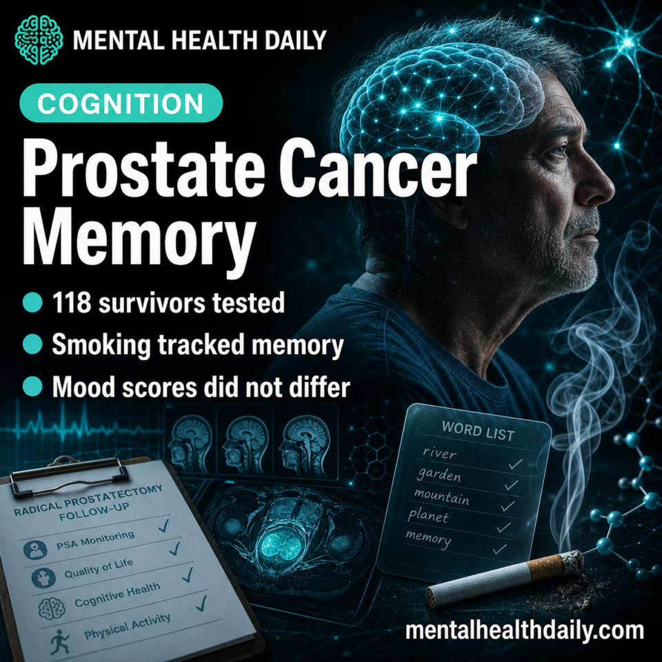 Prostate Cancer Survivors Who Smoke Showed Lower Verbal Memory Scores