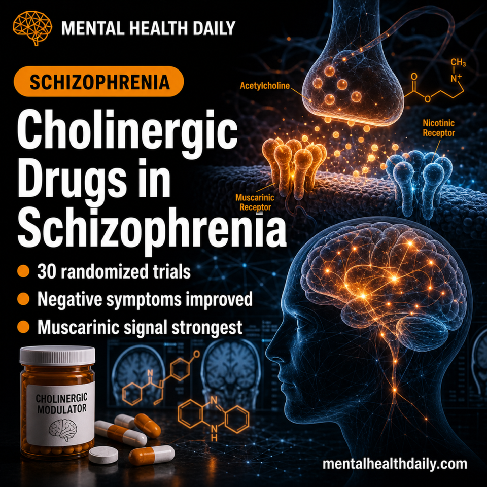 Cholinergic Modulators Improved Schizophrenia Negative Symptoms