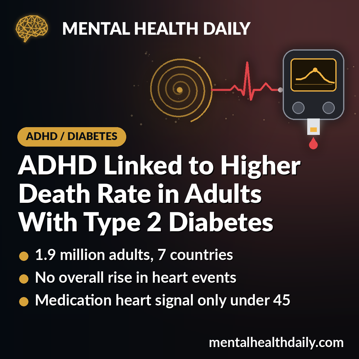 ADHD Linked to Higher Death Rate in Adults With Type 2 Diabetes