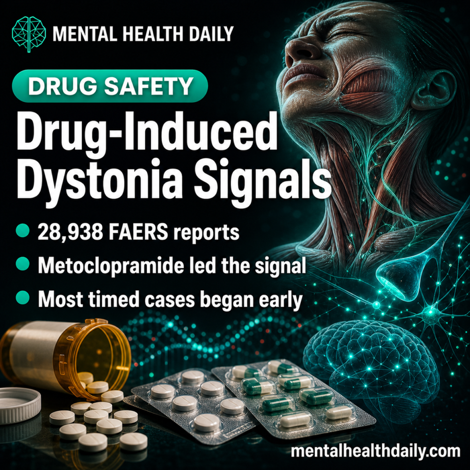 Drug-Induced Dystonia: Metoclopramide and Antipsychotics Lead FAERS