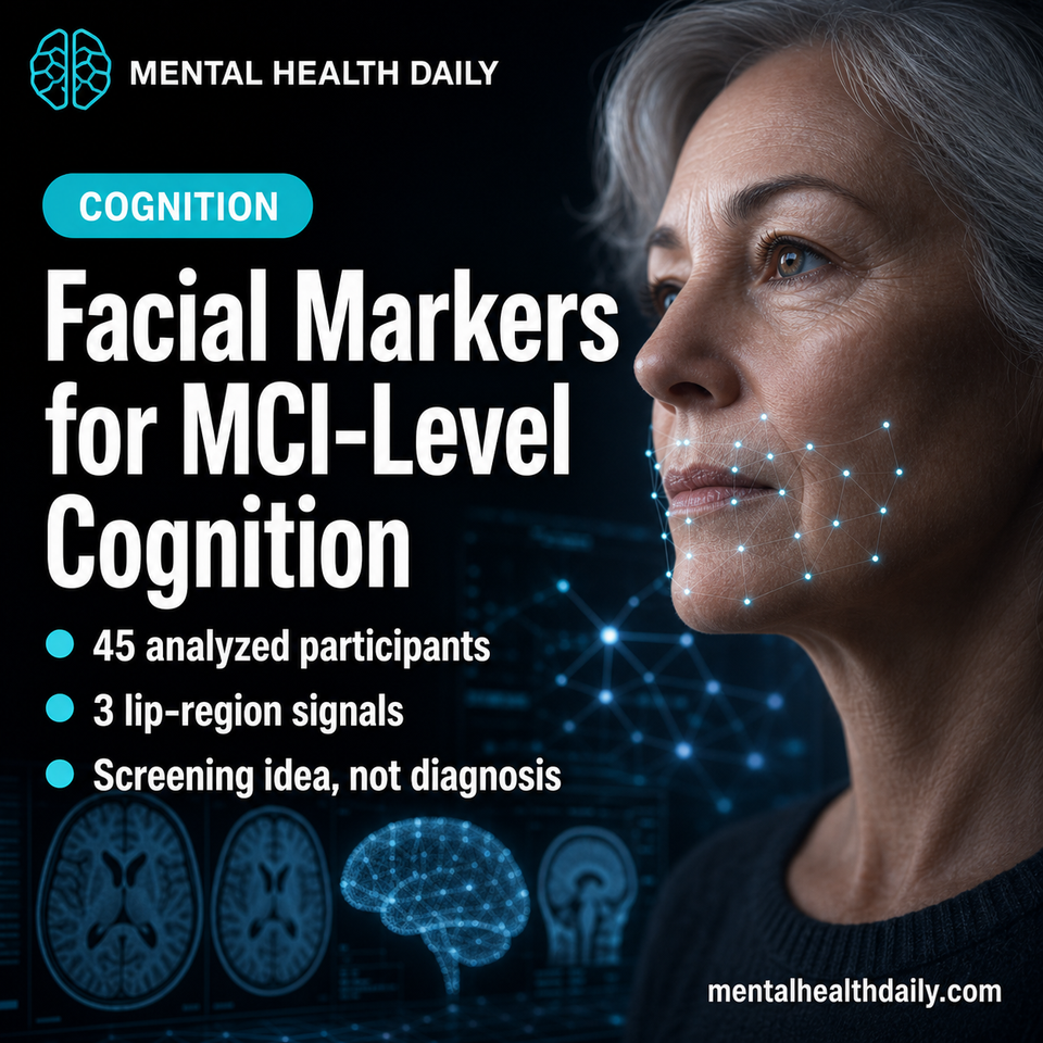 Facial Markers Differed in 31 Older Adults With MCI-Level MoCA Scores