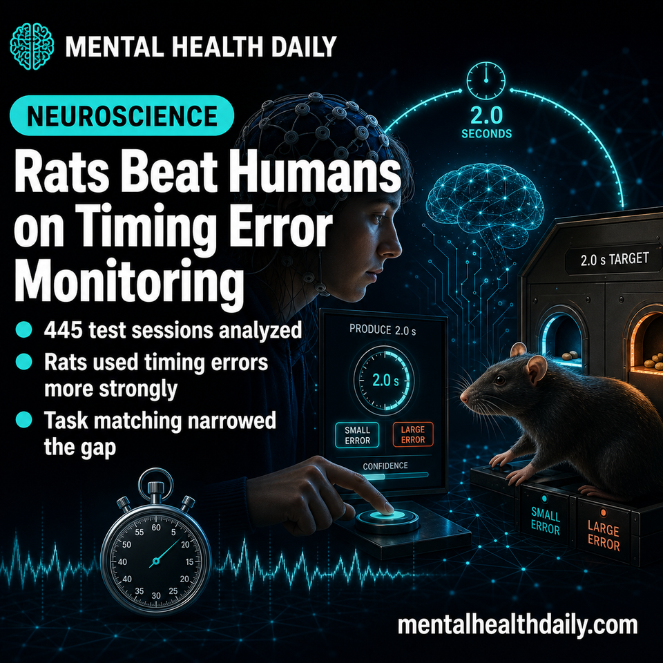 Rats Beat Humans in 2-Second Temporal Error Monitoring Study