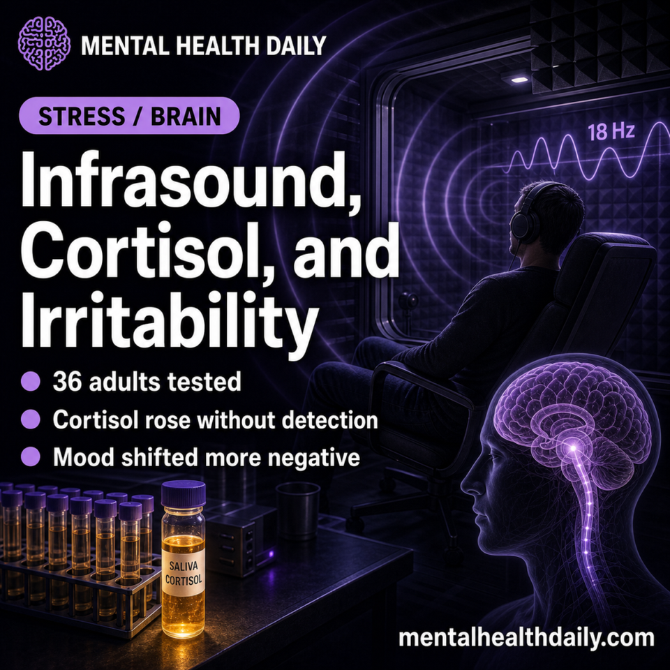 Infrasound Raised Cortisol and Irritability Without Conscious Detection