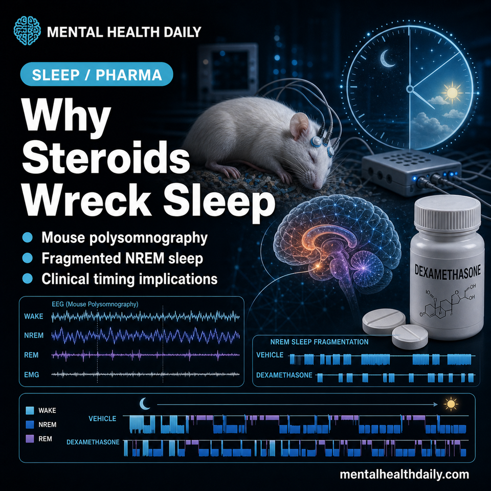 Dexamethasone Disrupts Mouse Sleep Through Orexin Hyperarousal