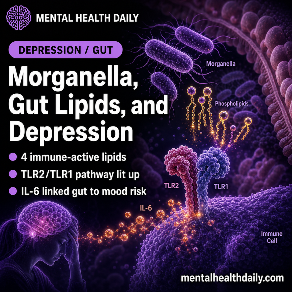 Morganella Phospholipids Triggered IL-6 in Depression Mechanism Study