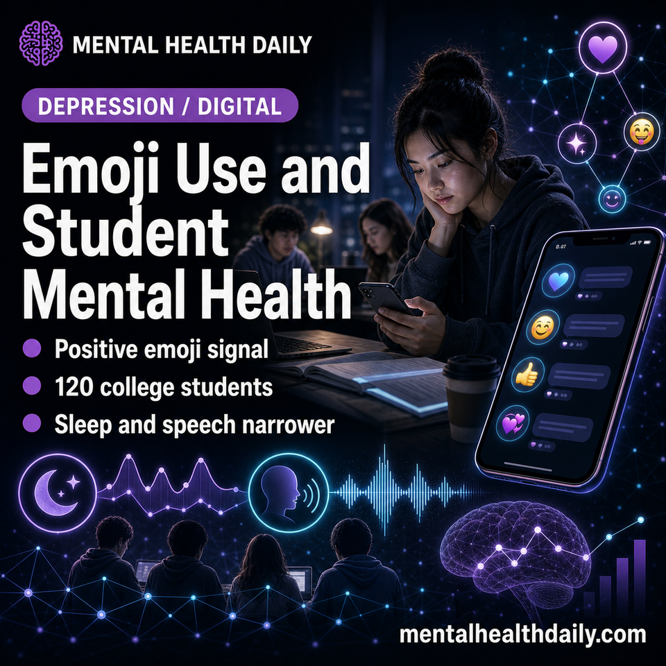 Positive Emoji Use Tracked Lower Depression in 120 Students