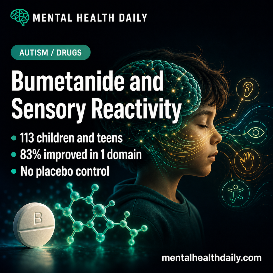 Bumetanide PROMset Study: 83% Improved in 1 Sensory-Related Domain
