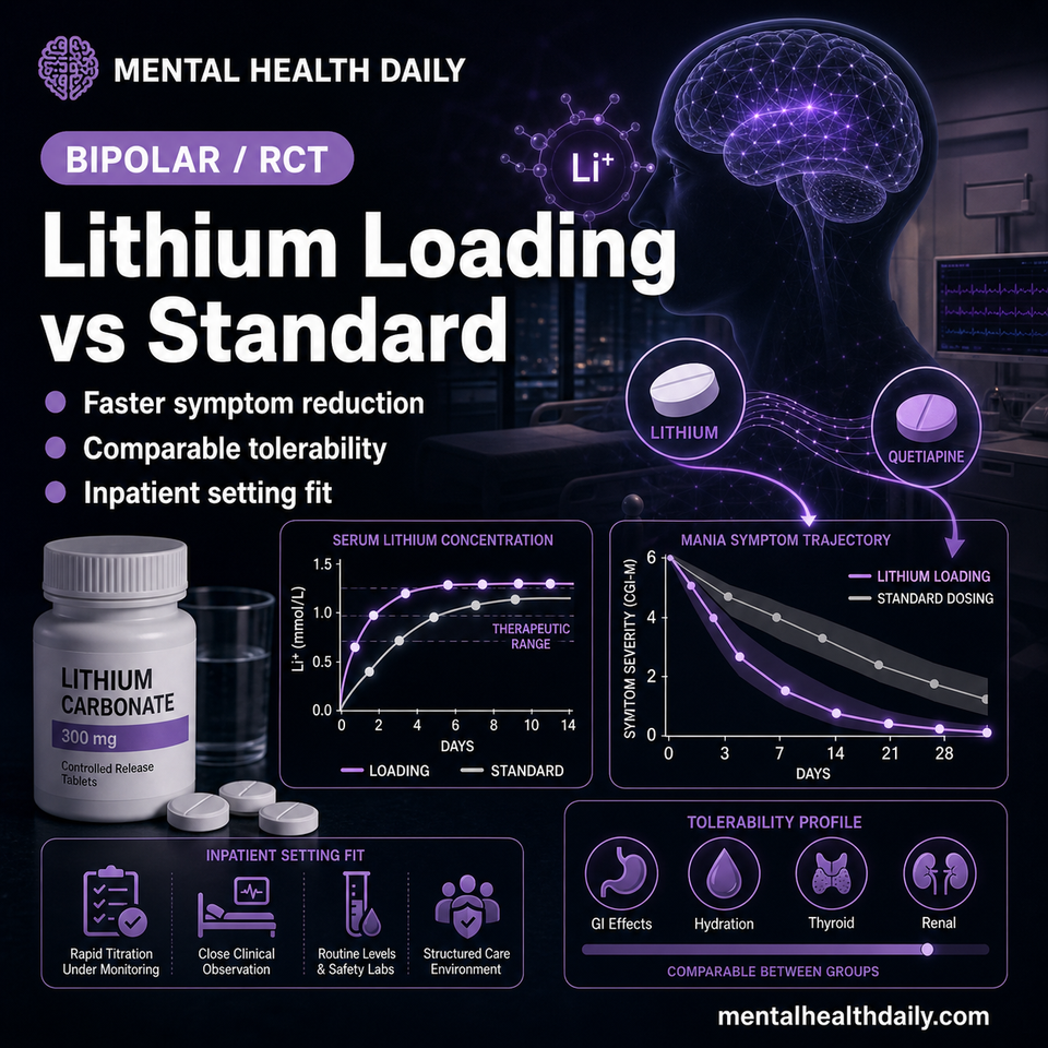 Lithium Loading Dose Did Not Clearly Beat Standard Acute-Mania Titration