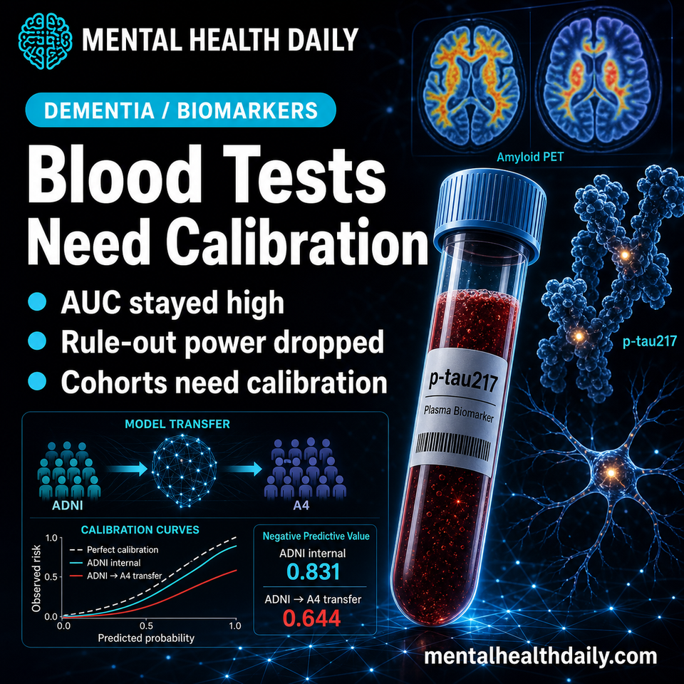 Alzheimer’s Blood Biomarker Models Lose Rule-Out Power Across Cohorts