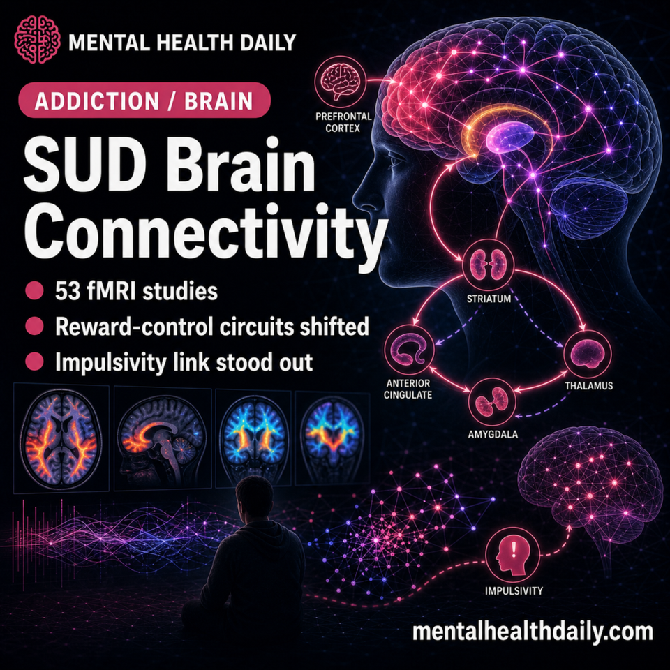Substance Use Disorder Brain Connectivity in 53 Studies