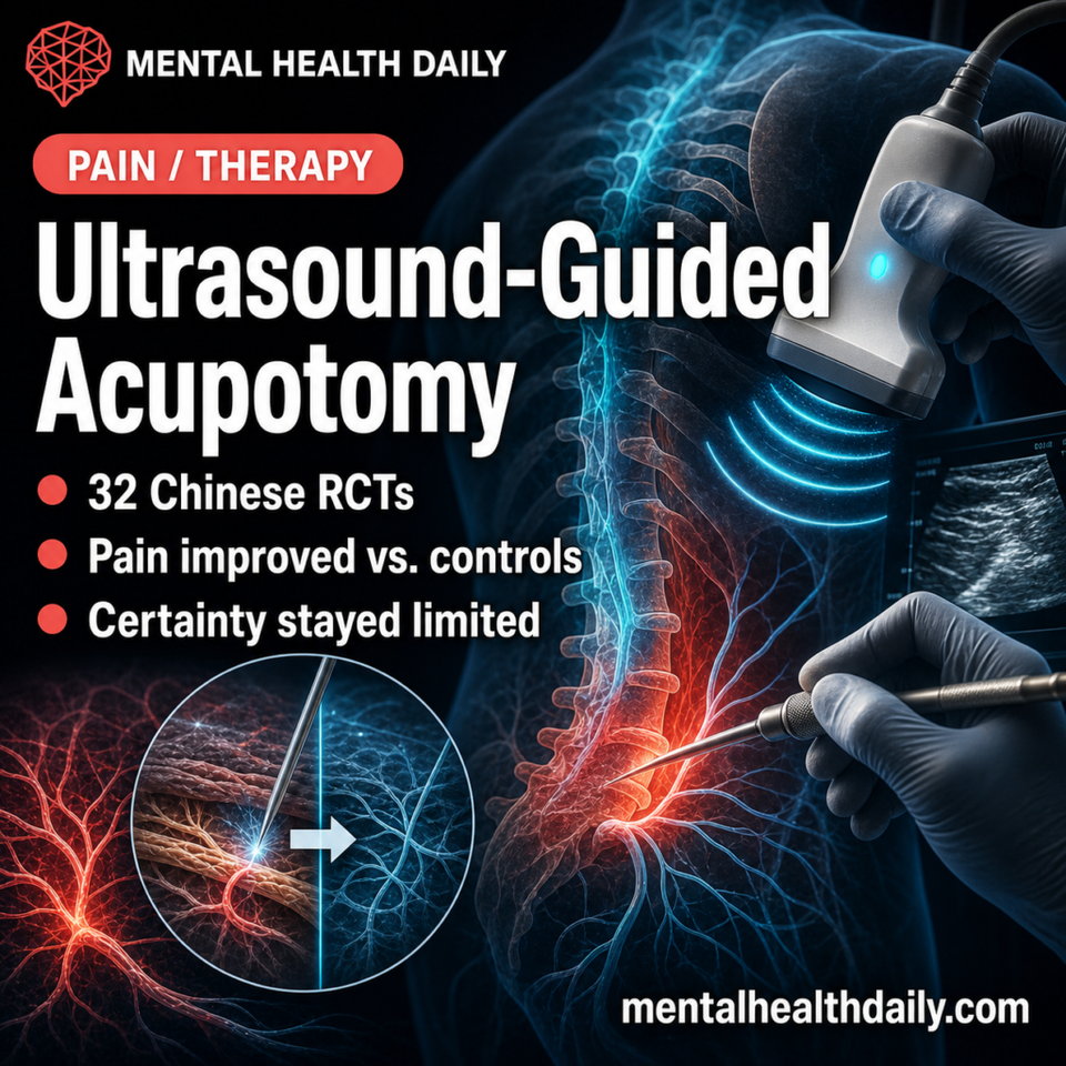 Ultrasound-Guided Acupotomy Reduced Chronic Spinal Pain in 32 RCTs