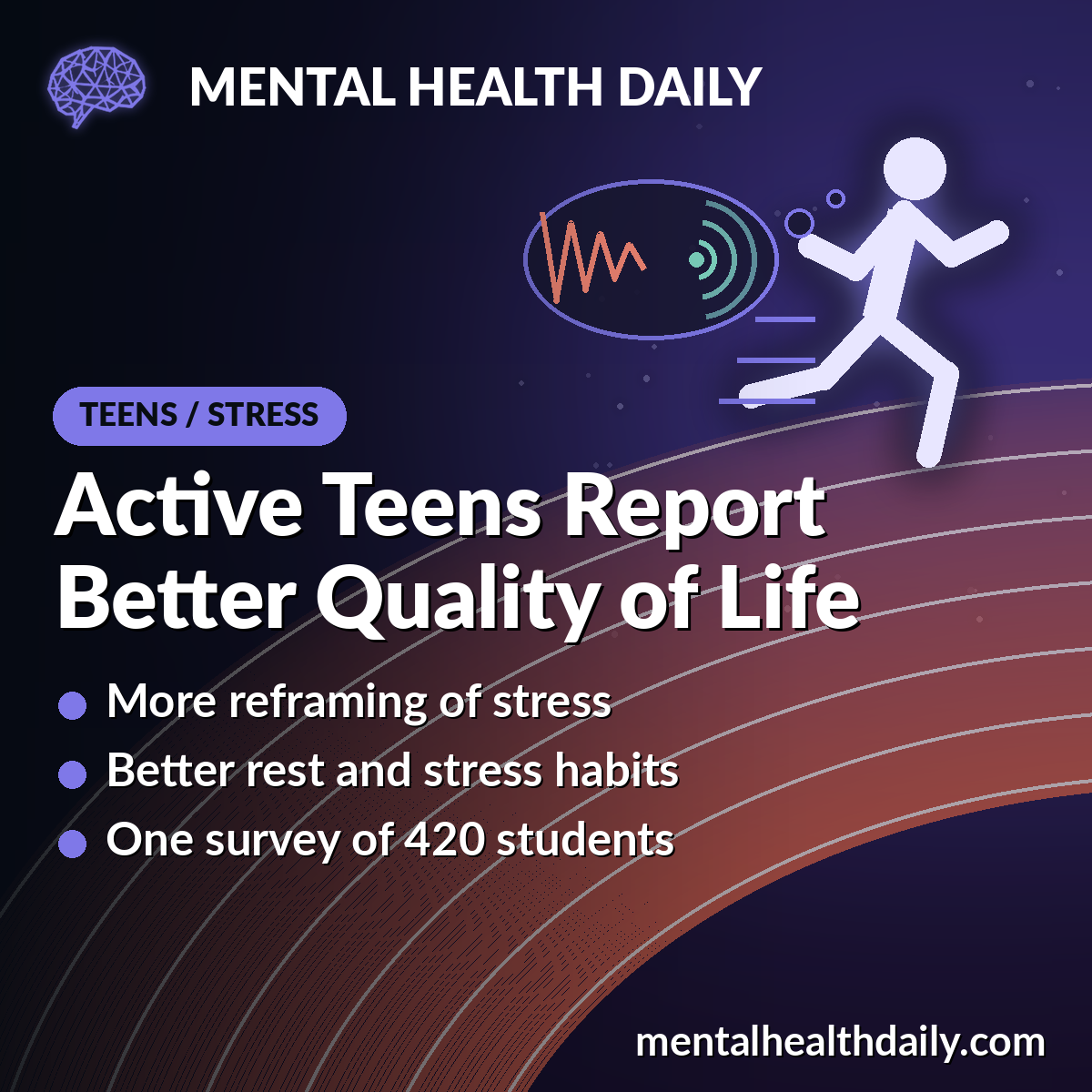 Physical Activity Linked to Better Quality of Life in Teens