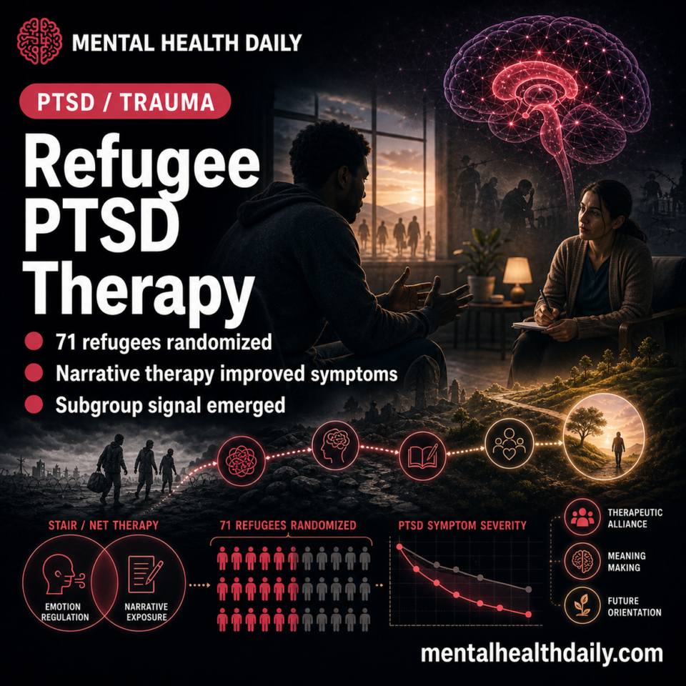 STAIR-R Did Not Beat Supportive Care for Refugee PTSD