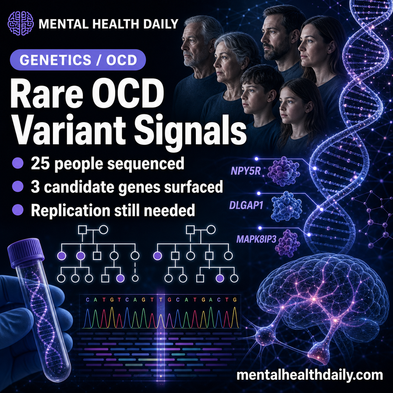 Rare OCD Variants in NPY5R, DLGAP1, and MAPK8IP3 Segregate in Families ...
