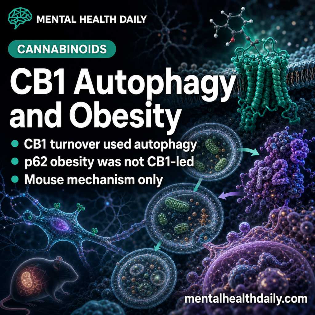 CB1 Receptor Autophagy Did Not Explain p62 Obesity in Mice