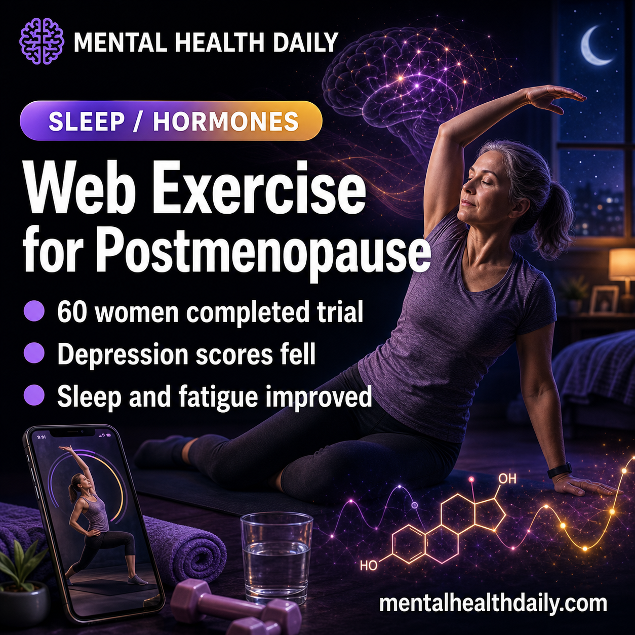 Web Based Exercise Web-Based Exercise Reduced Postmenopause Depression and Sleep Scores ...