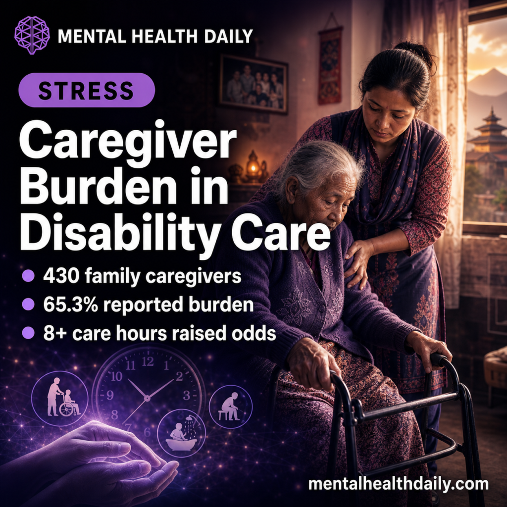 MHD featured image for caregiver burden in older-adult disability care.