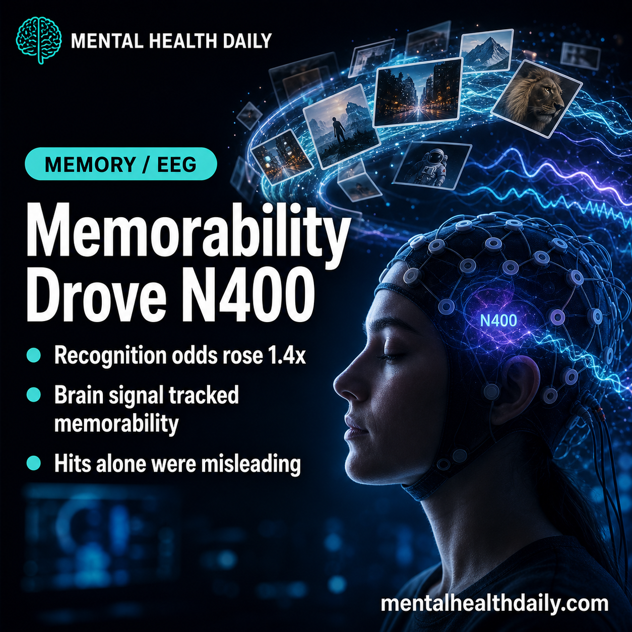 Image Memorability, Not Recognition Success, Drove N400 Encoding Signals