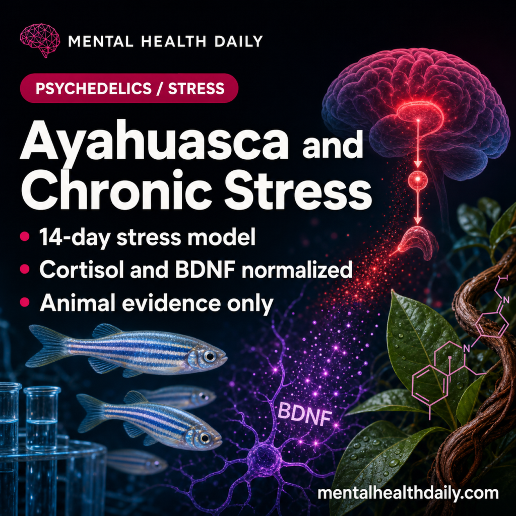 Ayahuasca Reversed Chronic Stress Markers in Zebrafish Model