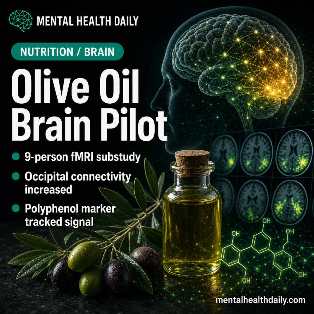 Extra-Virgin Olive Oil Raised Brain Connectivity in a 9-Person