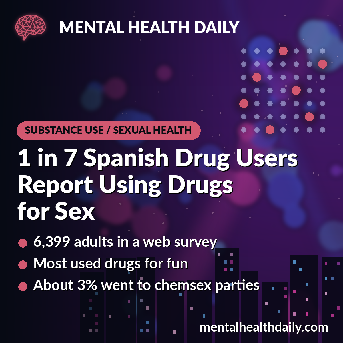 1 in 7 Spanish Drug Users Report Using Drugs for Sex
