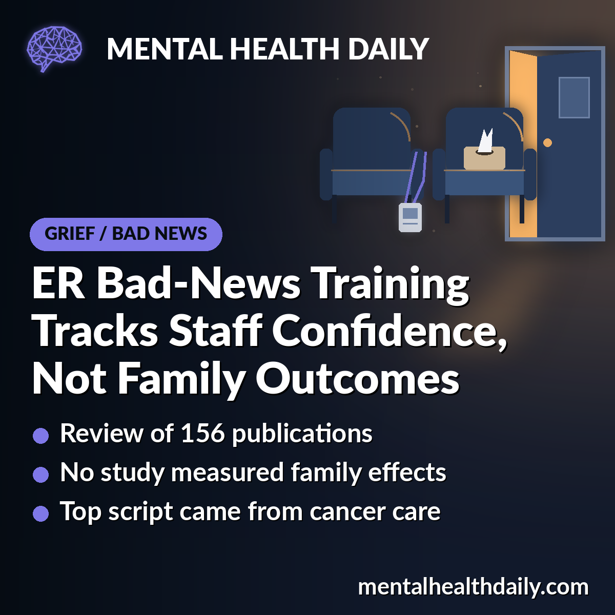 ER Bad-News Training Tracks Staff Confidence, Not Family Outcomes